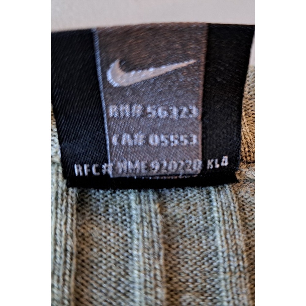 Nike Golf 100% Merino Wool Vest‎ Men's L Sage Green Thin Lightweight Preppy - Picture 4 of 7